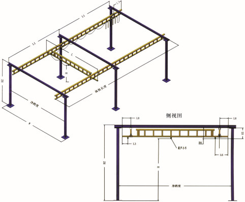 組合式輕型kbk起重機(jī),載荷高達(dá)2000千克及以上